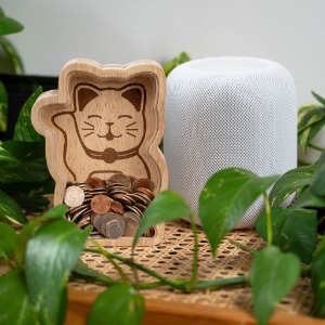 Lucky Cat - Drvena kasica