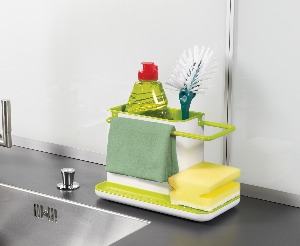 Sink Caddy - Organizator Dodataka za Pranje Posuđa - Belo/Zeleni