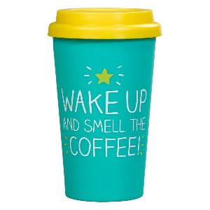 WAKE UP AND SMELL THE COFFEE - Šolja za Poneti