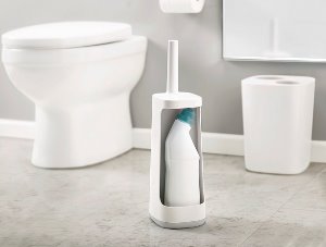 Flex Plus Smart - Četka za Toalet sa Postoljem za Skladištenje (Sivo/Bela)