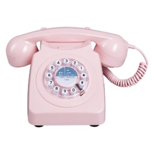 Retro telefon-prljavo roze